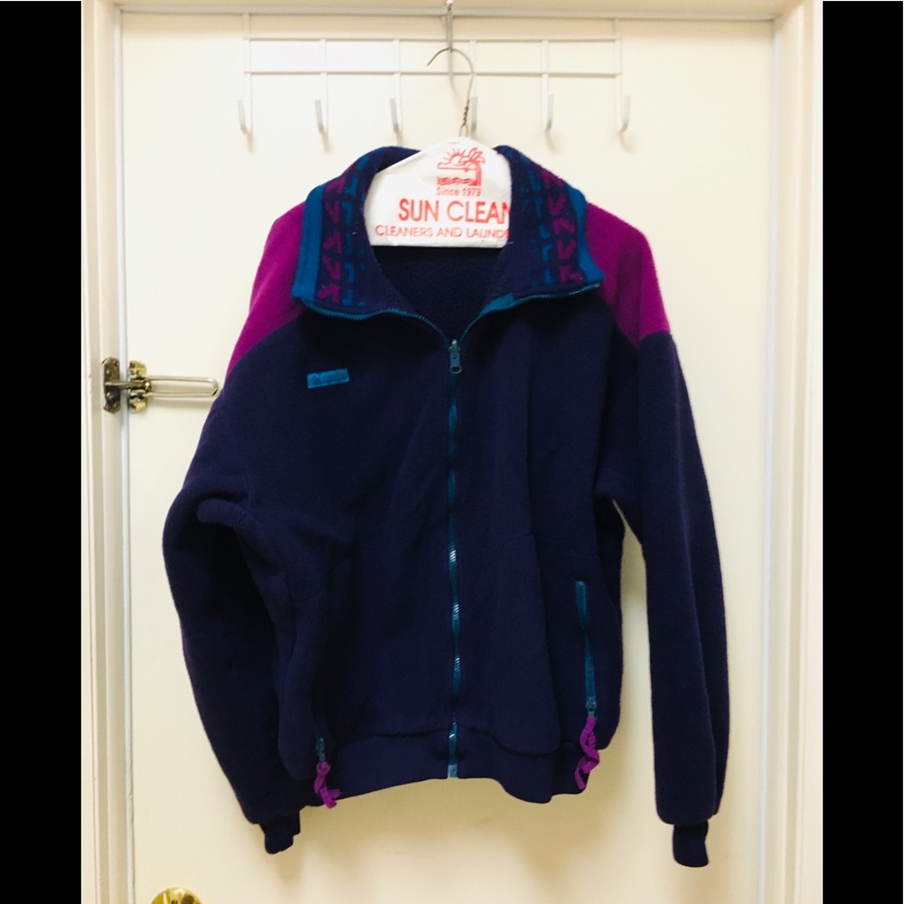Columbia zip up L Purple